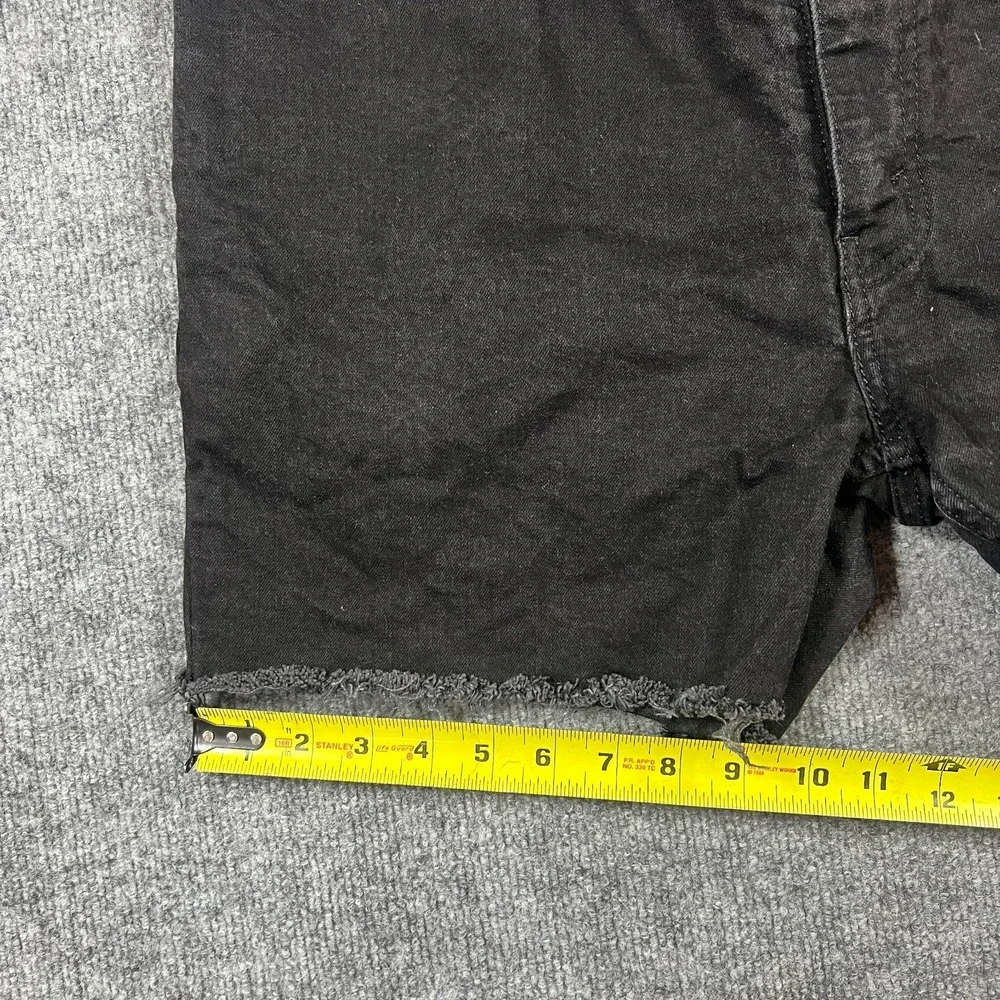 Levis 511 Shorts Mens 40 Black Denim Cotton Stretch Slim Fit Mid‎ Rise Dark Wash
